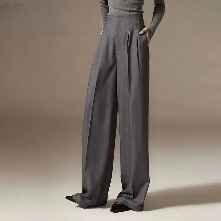 Women's High-Waisted Wide-Leg Pants