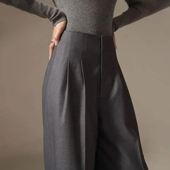 Women's High-Waisted Wide-Leg Pants