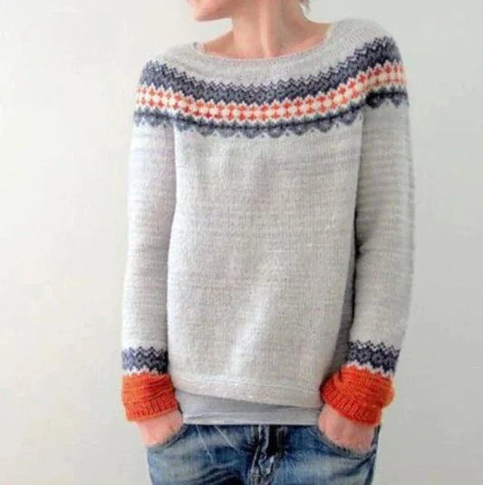 Casual Sweater with Pattern