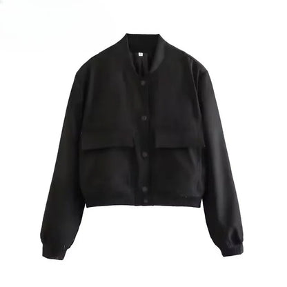 Women's Cropped Bomber Jacket